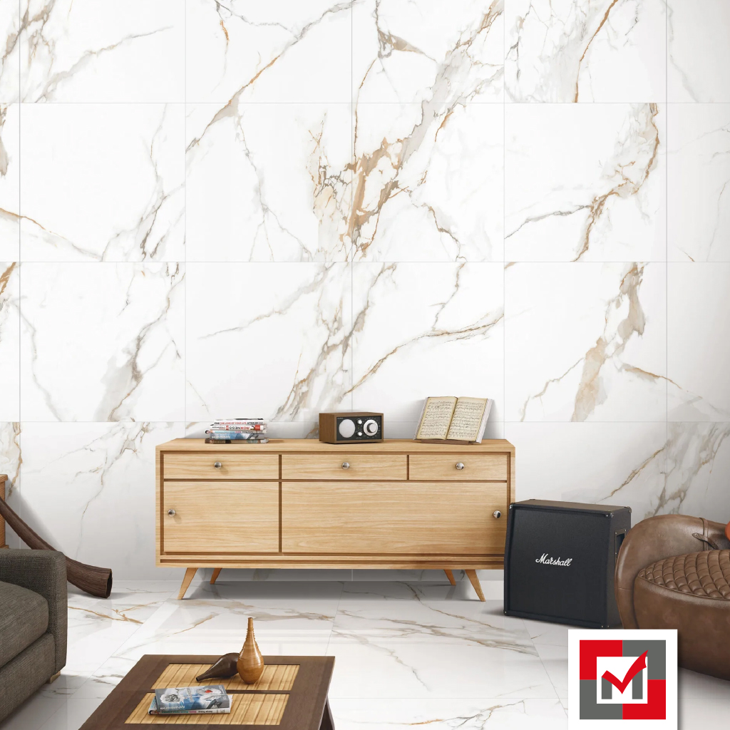 Imagen de Porcelanato Importado Carrara Gold 60x60cm 1